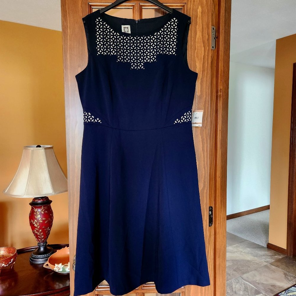 Anne Klein Sleeveless A-Line Dress - Size 12 NWT